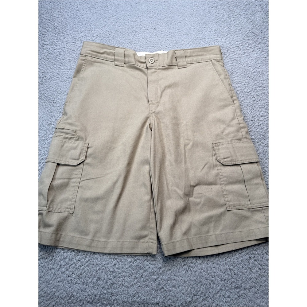 Dickies Cargo Shorts Mens 34 x 11 Regular Work Flat Front Flex Wrinkle Resistant